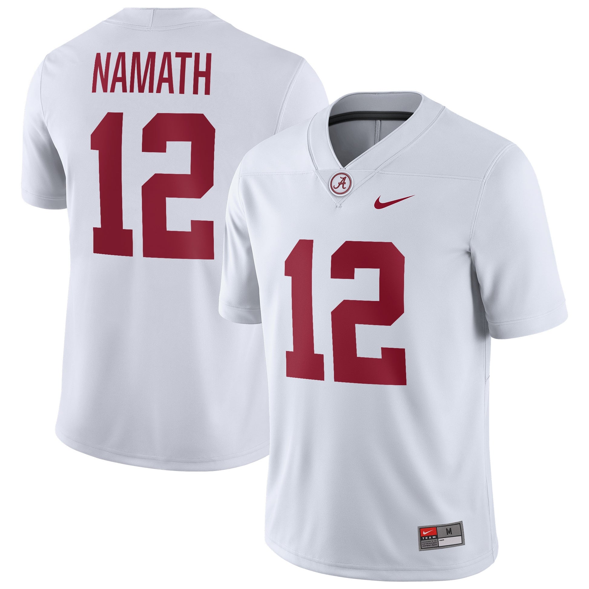 Joe Namath Alumni Alabama Crimson Tide white jersey