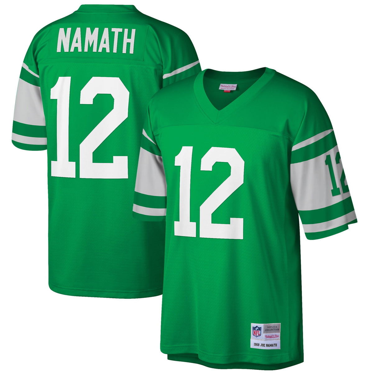 Joe Namath New York Jets green jersey