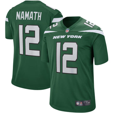 Joe Namath New York Jets green Game jersey