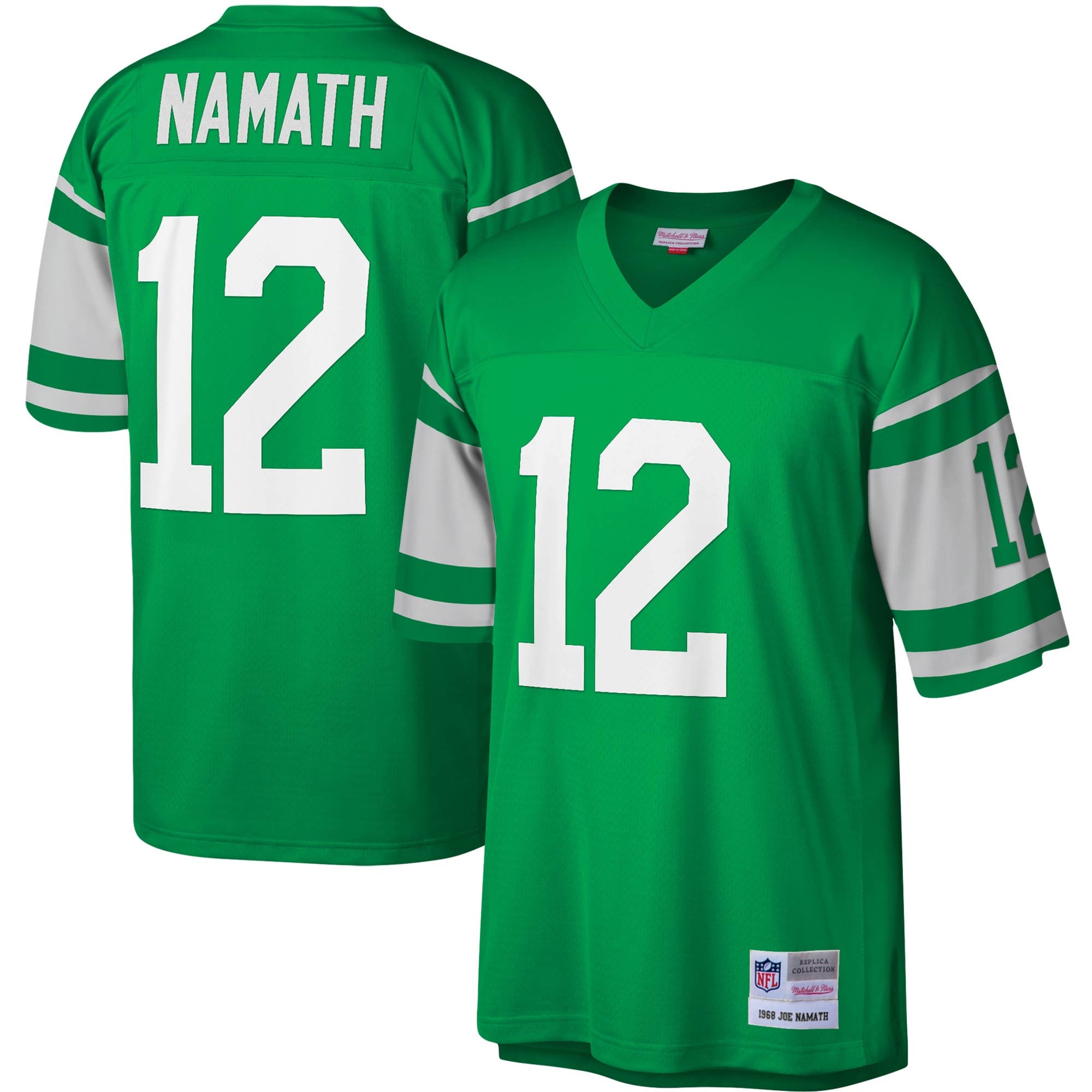 Joe Namath New York Jets green jersey