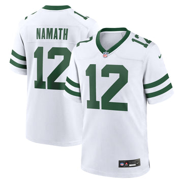 Joe Namath New York Jets white jersey