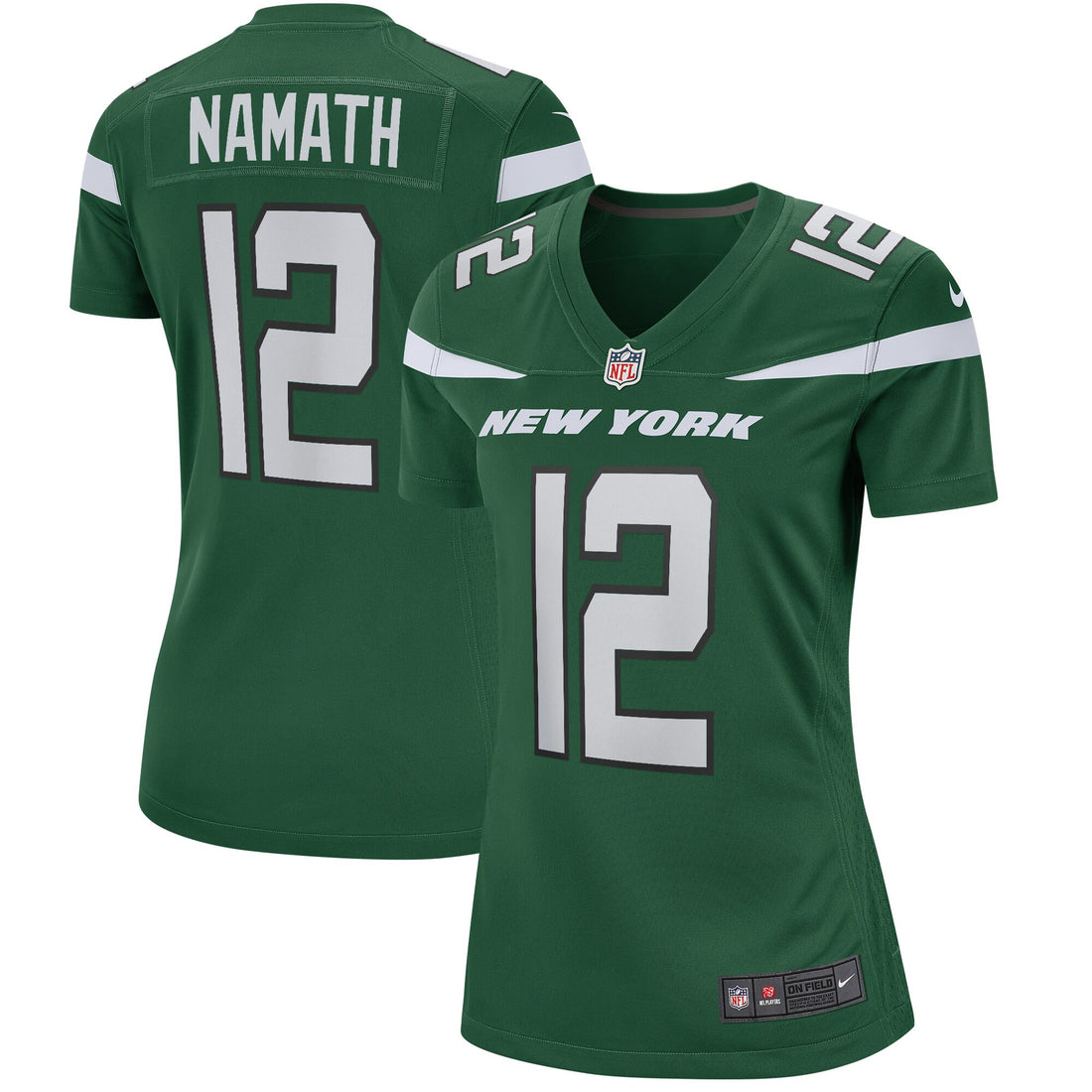 Joe Namath New York Jets green Game jersey