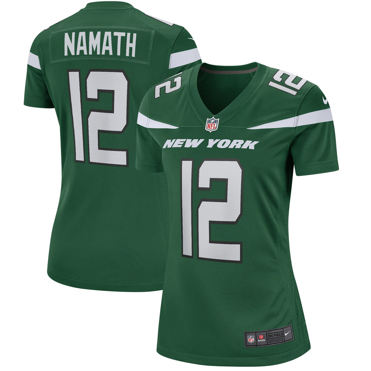 Joe Namath New York Jets green Game jersey