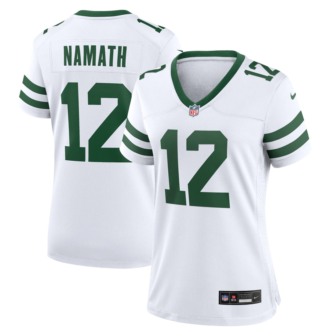 Joe Namath New York Jets white jersey