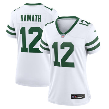 Joe Namath New York Jets white jersey