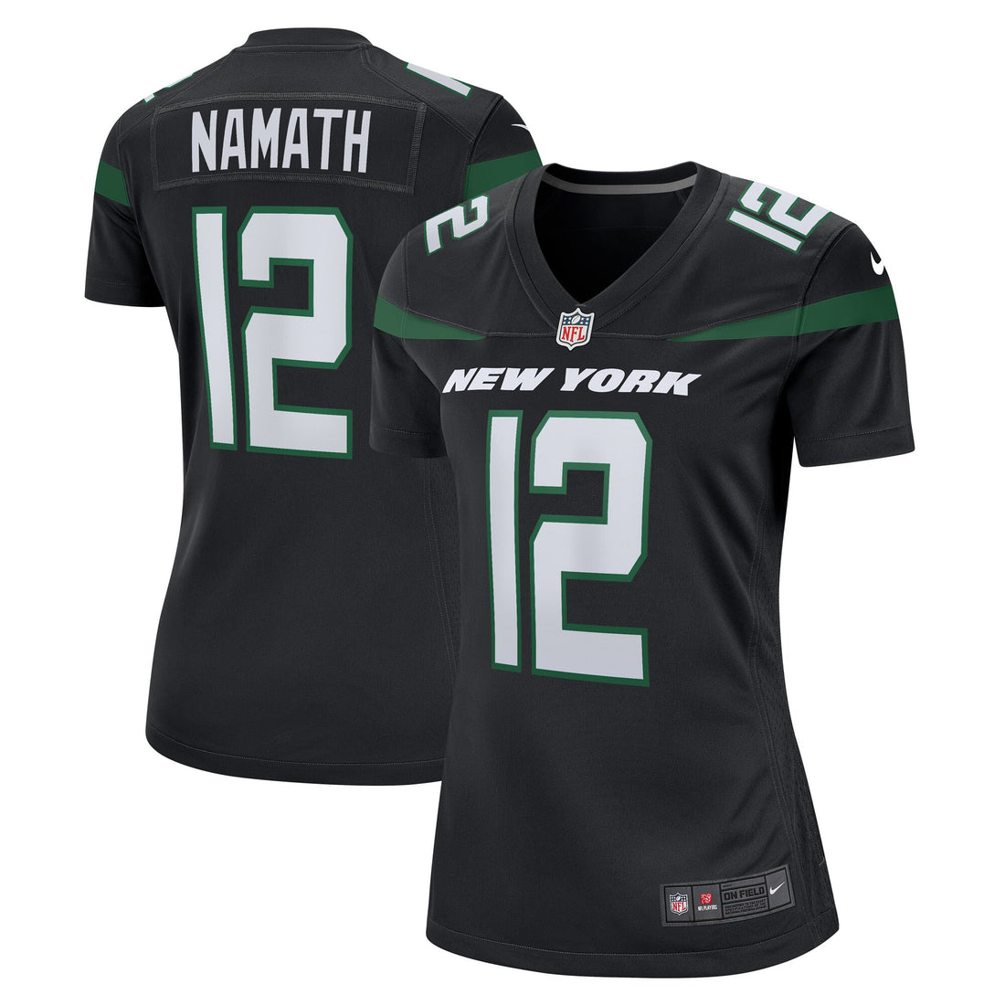 Joe Namath New York Jets black jersey