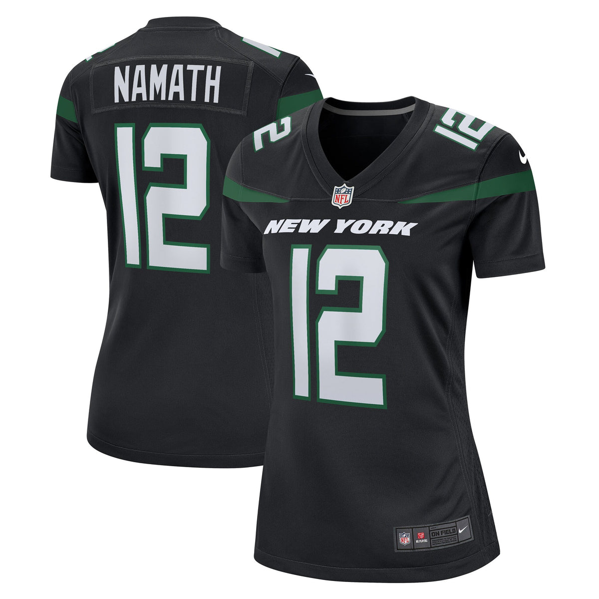 Joe Namath New York Jets black jersey