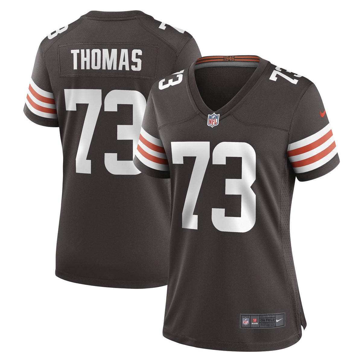 Joe Thomas Cleveland Browns brown Game jersey
