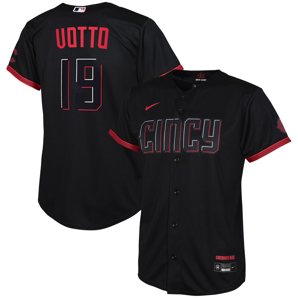 Joey Votto Cincinnati Reds black City Connect jersey