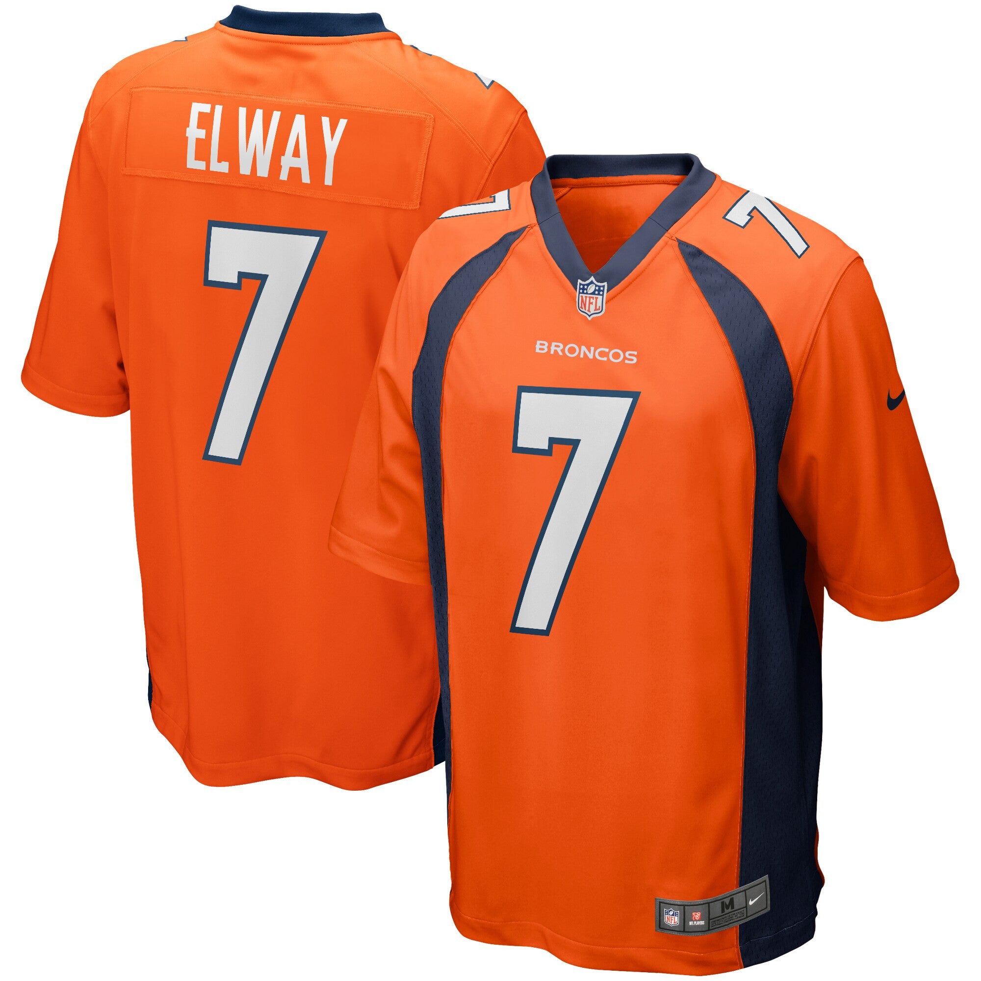 John Elway Denver Broncos orange Game jersey