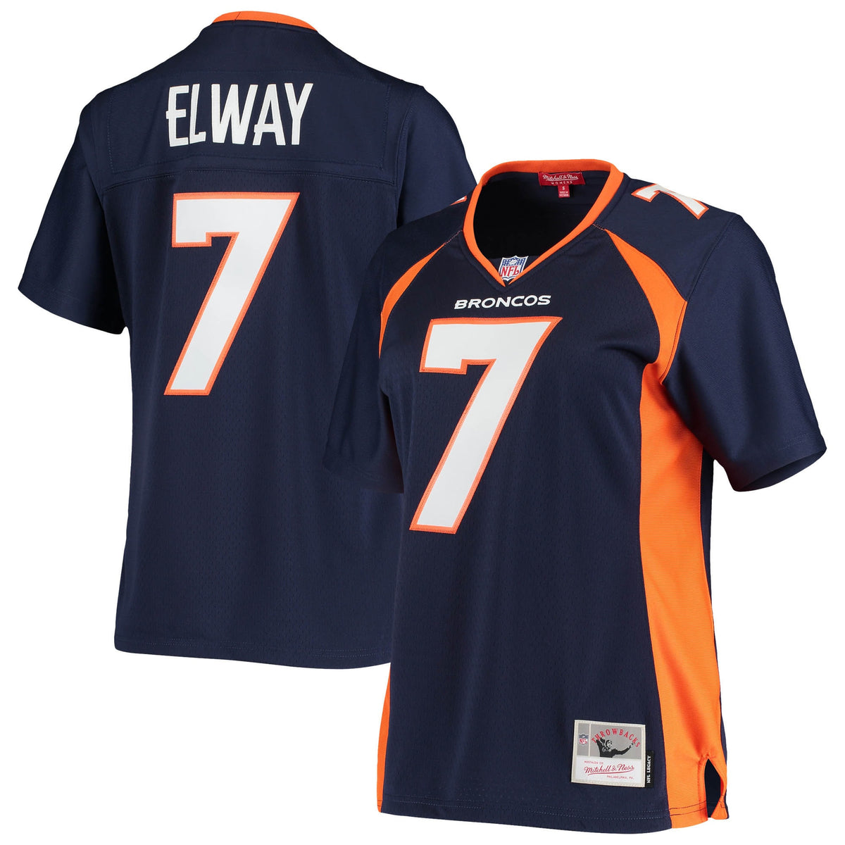 John Elway Denver Broncos navy jersey