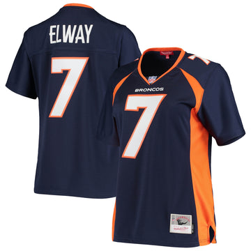 John Elway Denver Broncos navy jersey