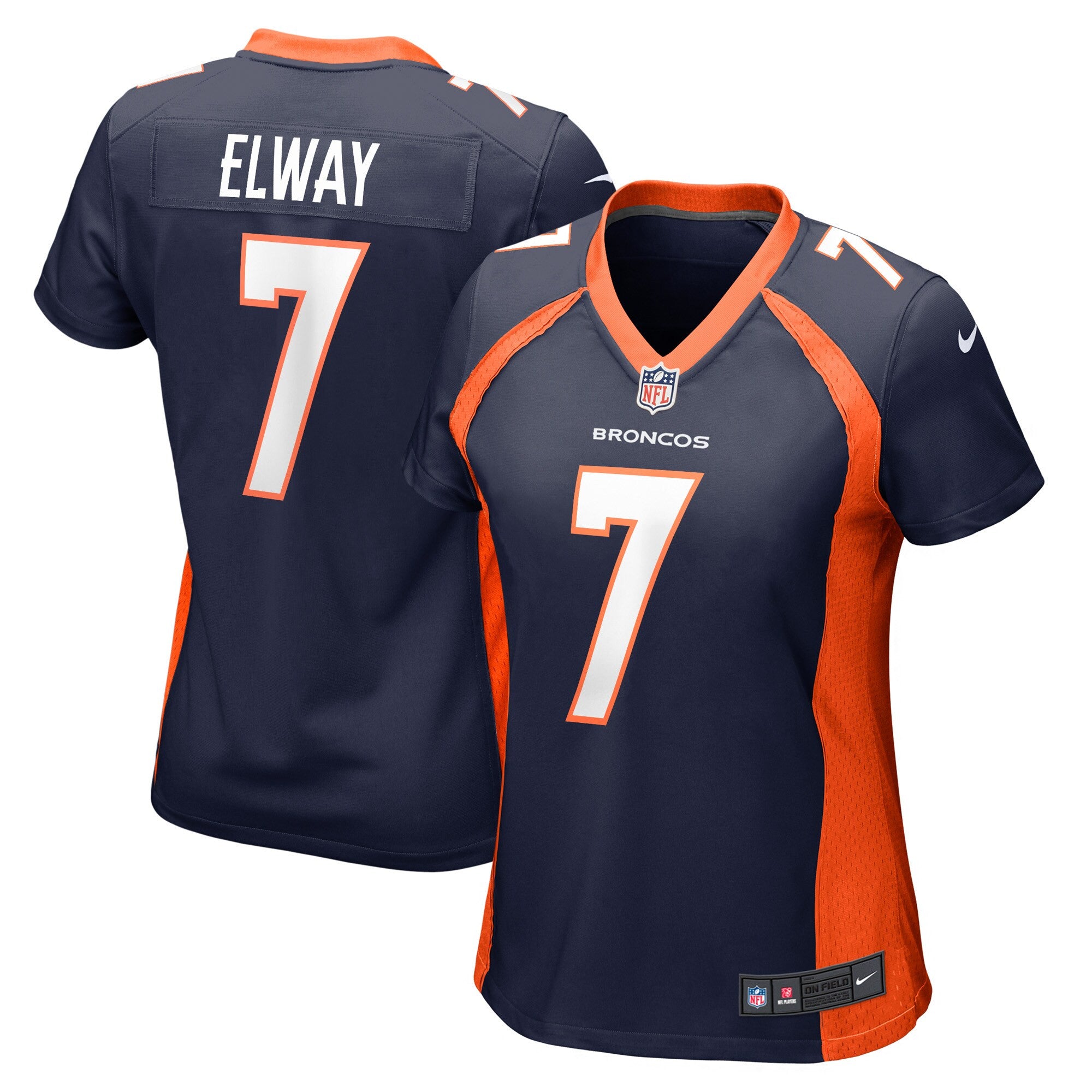 John Elway Denver Broncos navy jersey