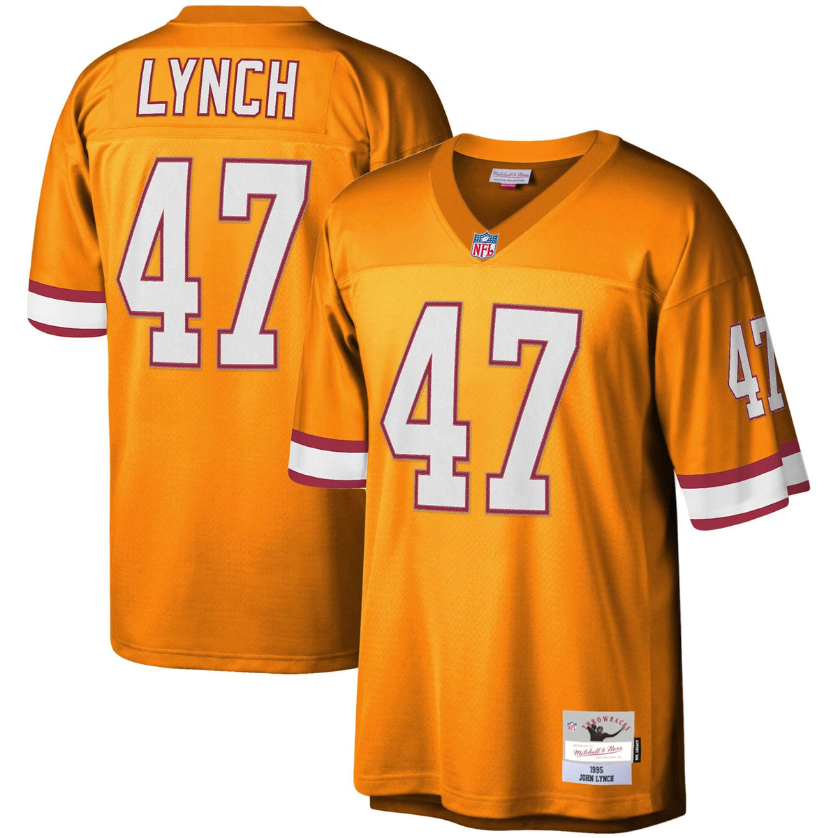 John Lynch Tampa Bay Buccaneers orange jersey