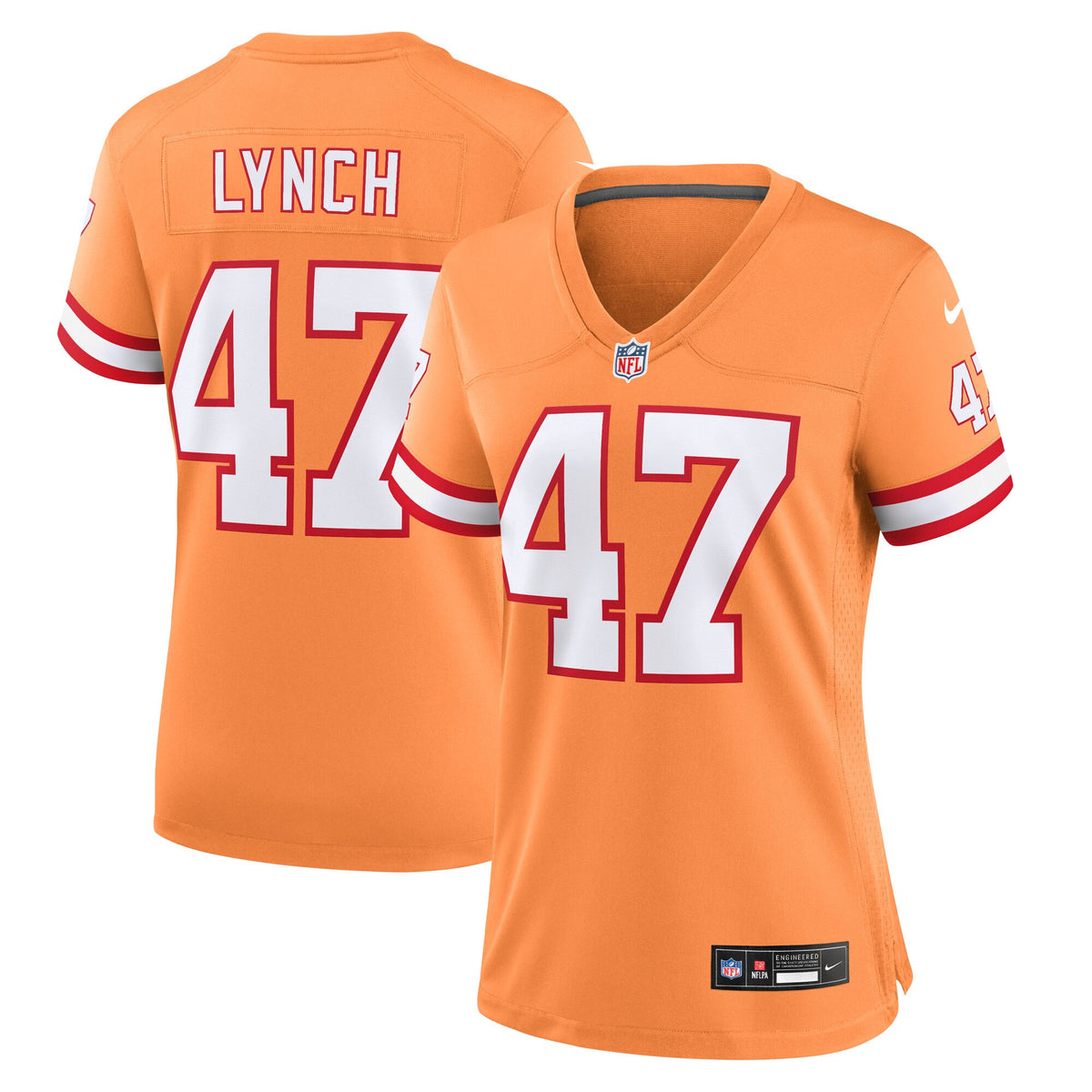 John Lynch Tampa Bay Buccaneers orange Throwback jersey