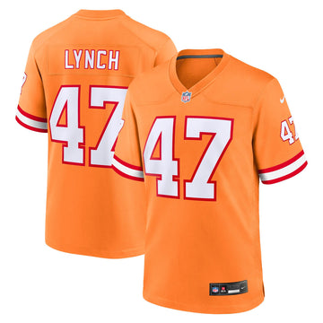 John Lynch Tampa Bay Buccaneers orange jersey