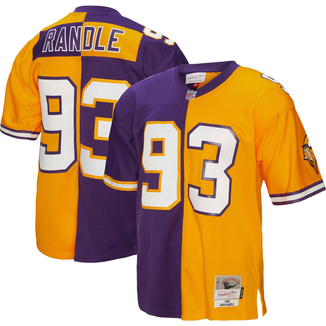 John Randle Minnesota Vikings purple Split jersey