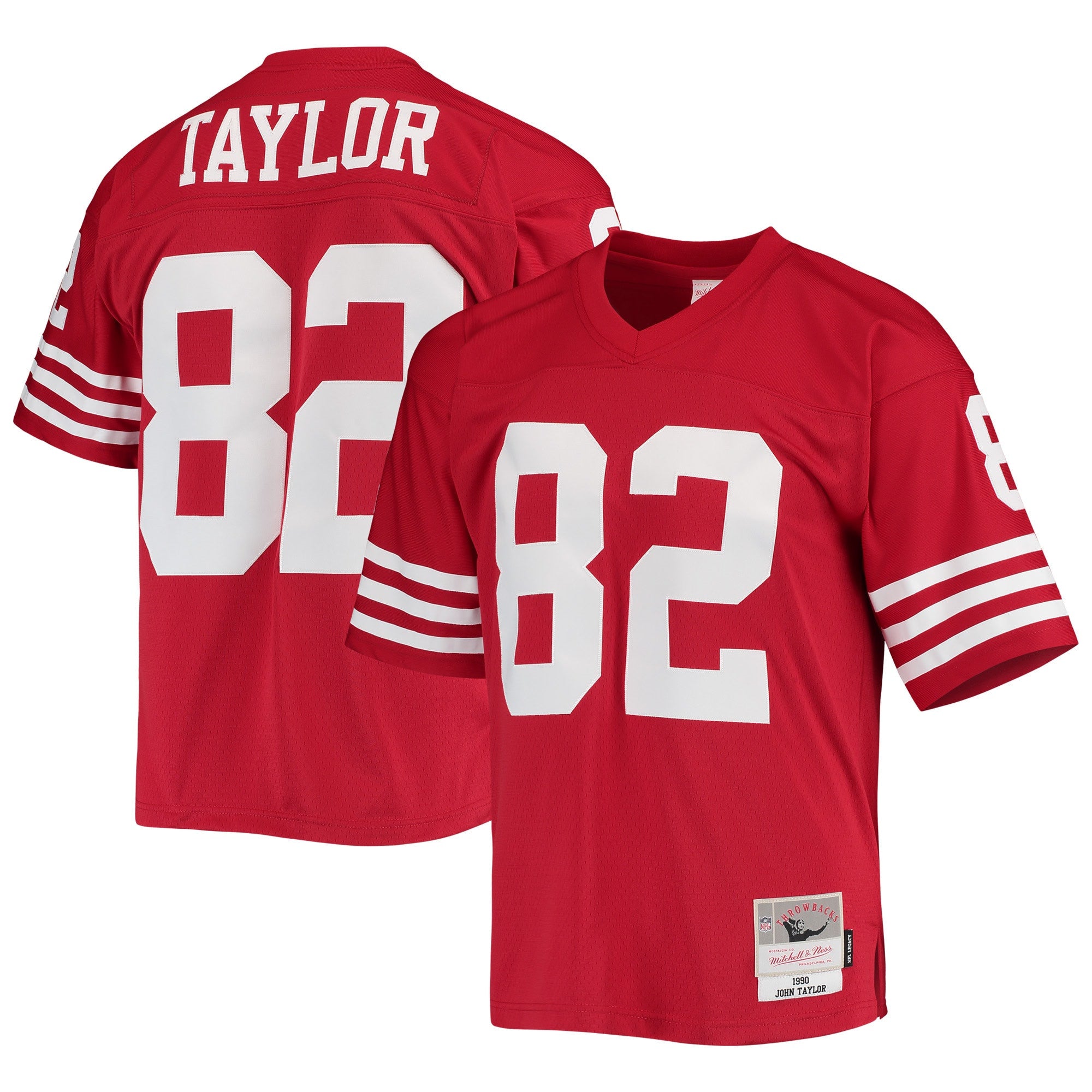 John Taylor San Francisco 49ers scarlet jersey