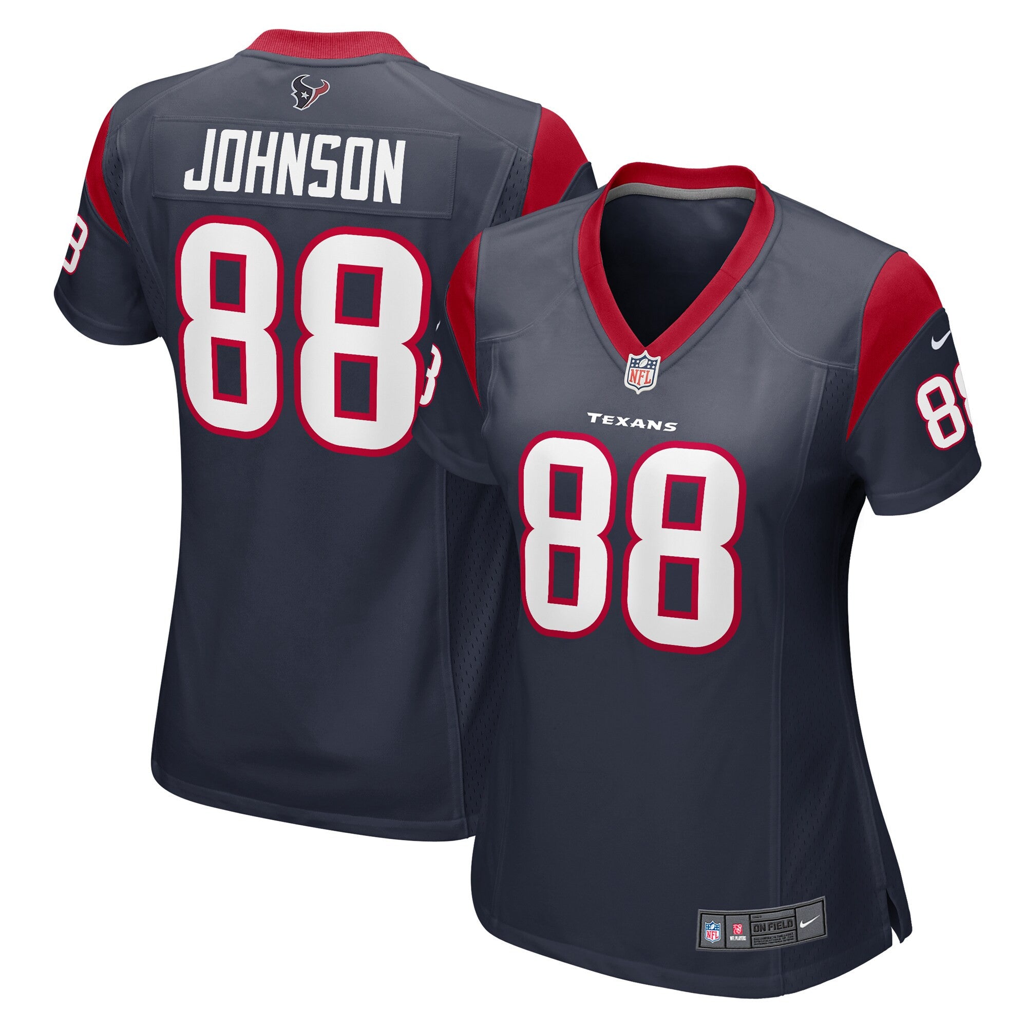 Johnny Johnson Houston Texans navy jersey