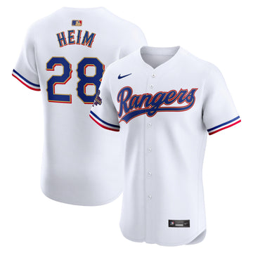 Jonah Heim Texas Rangers gold Elite jersey