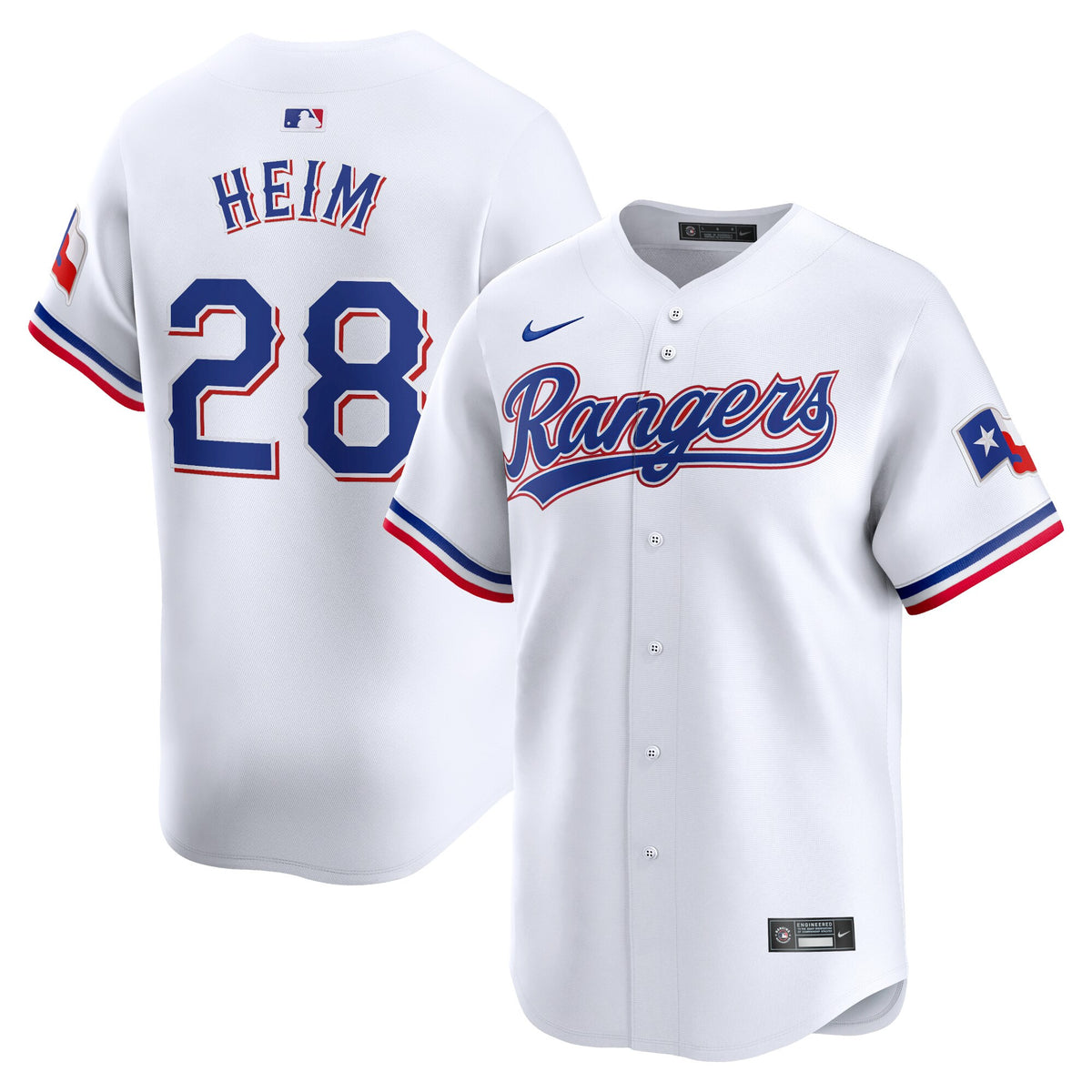 Jonah Heim Texas Rangers white Limited jersey