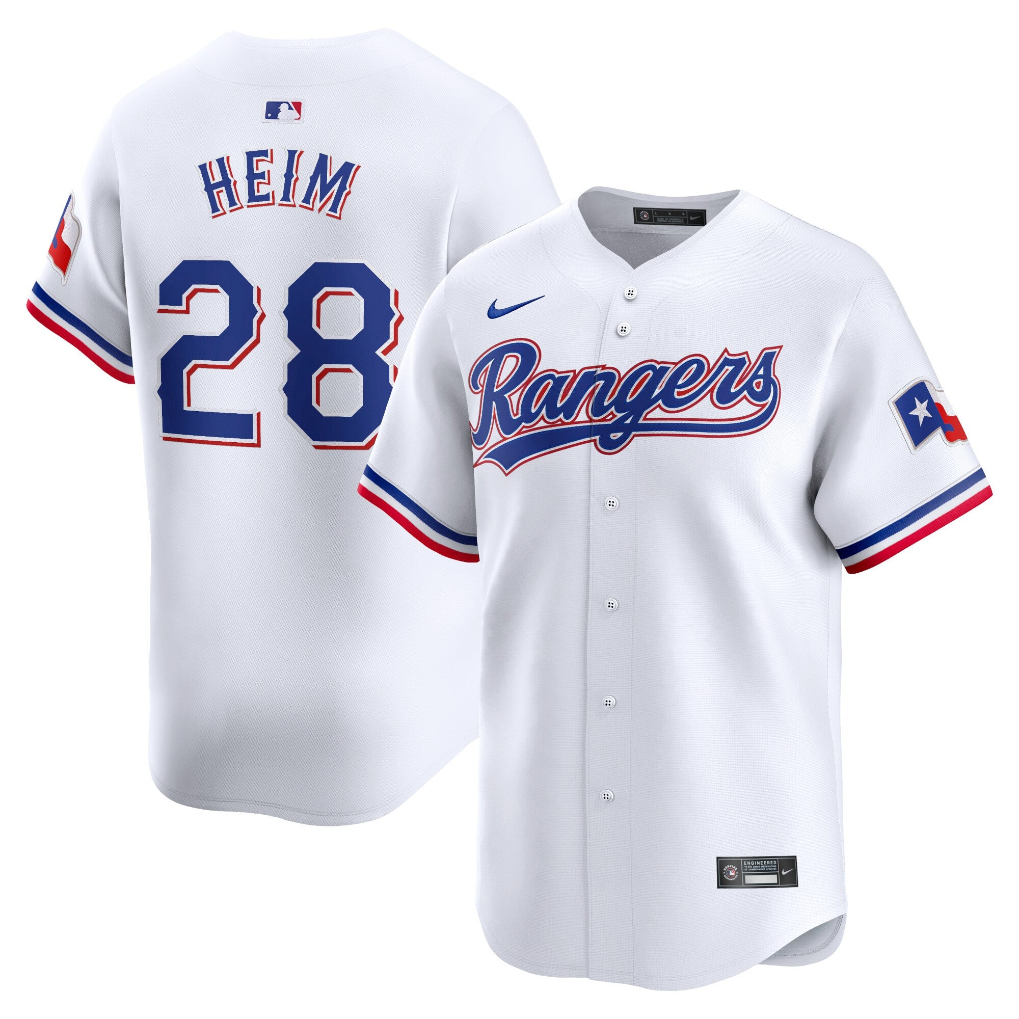 Jonah Heim Texas Rangers white Limited jersey
