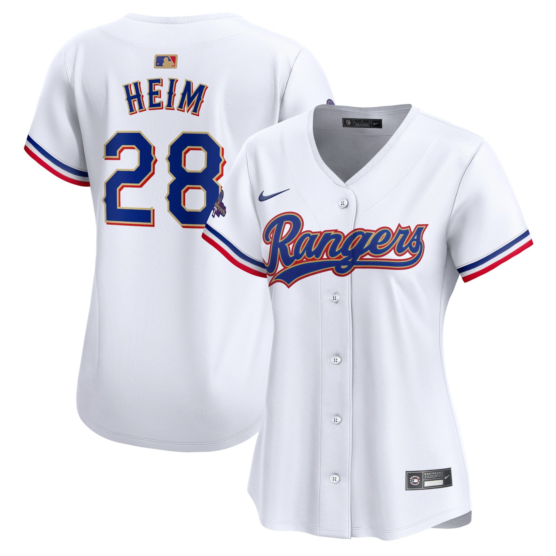 Jonah Heim Texas Rangers gold Limited jersey