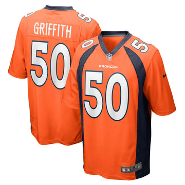 Jonas Griffith Denver Broncos orange jersey