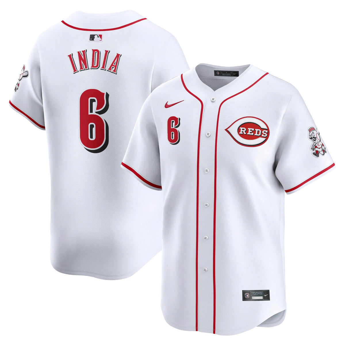 Jonathan India Cincinnati Reds white Limited jersey