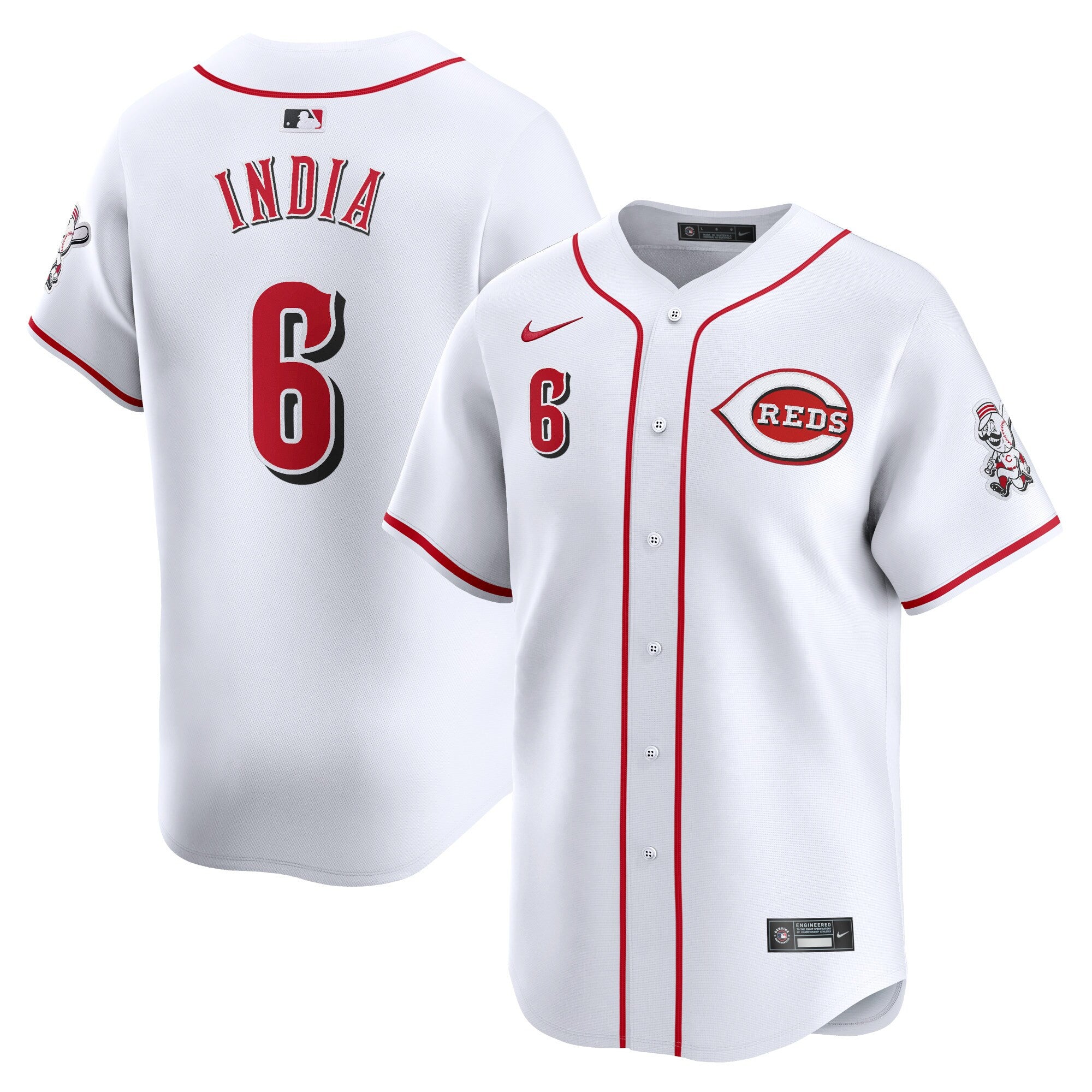 Jonathan India Cincinnati Reds white Limited jersey