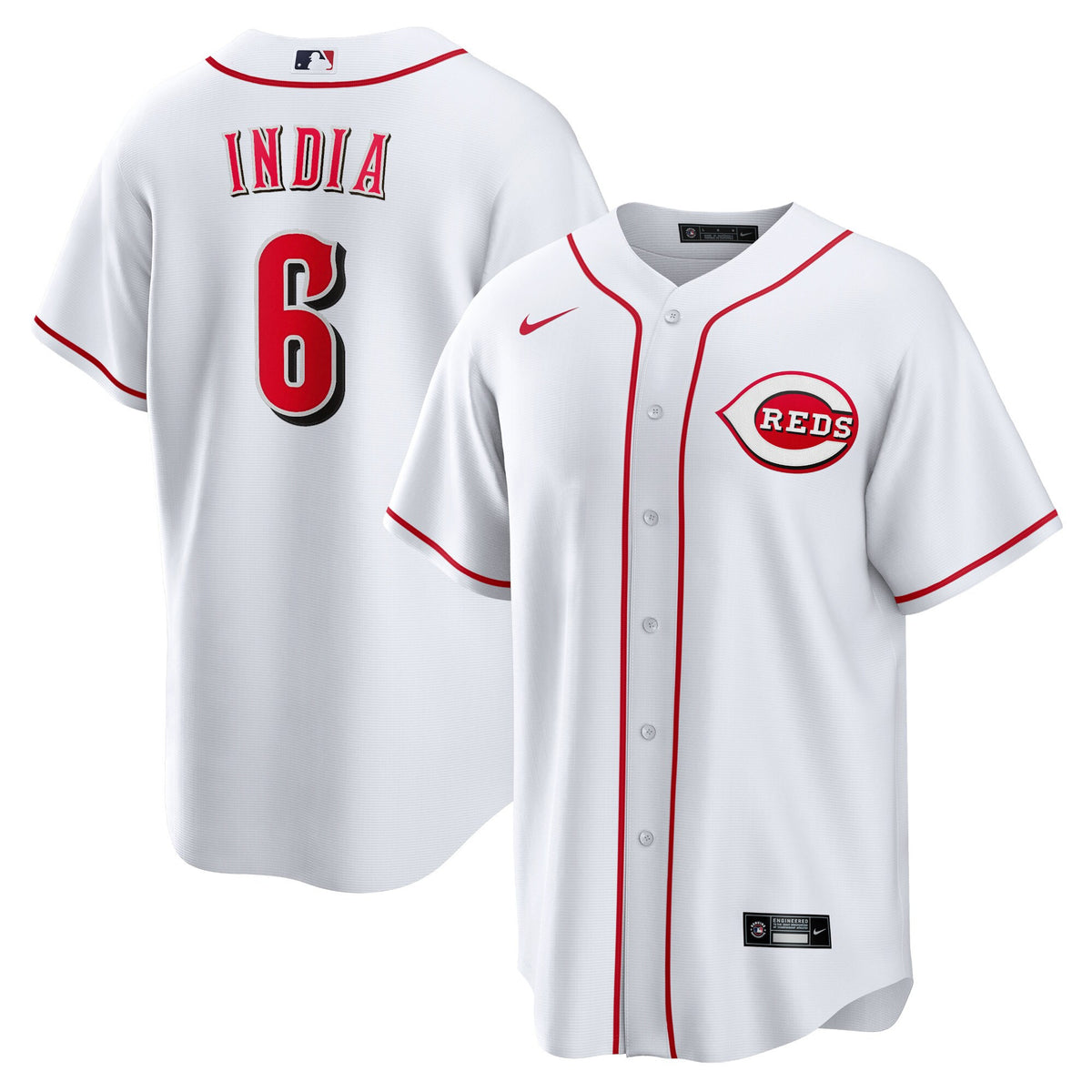 Jonathan India Cincinnati Reds white jersey