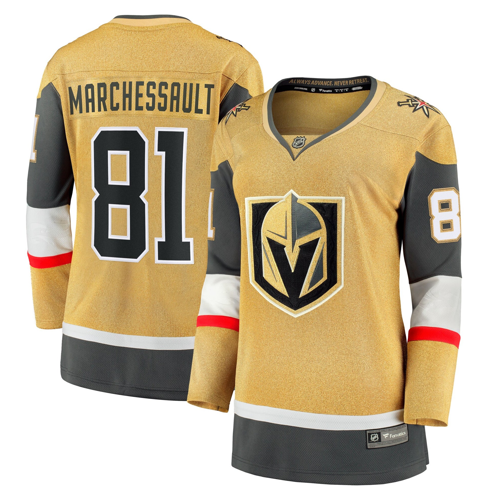 Jonathan Marchessault Vegas Golden Knights gold Home jersey