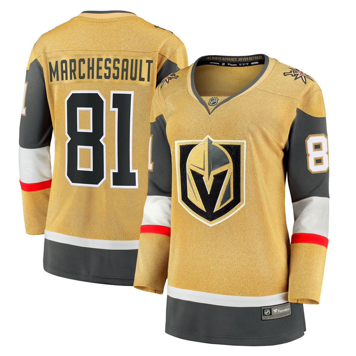 Jonathan Marchessault Vegas Golden Knights gold Home jersey