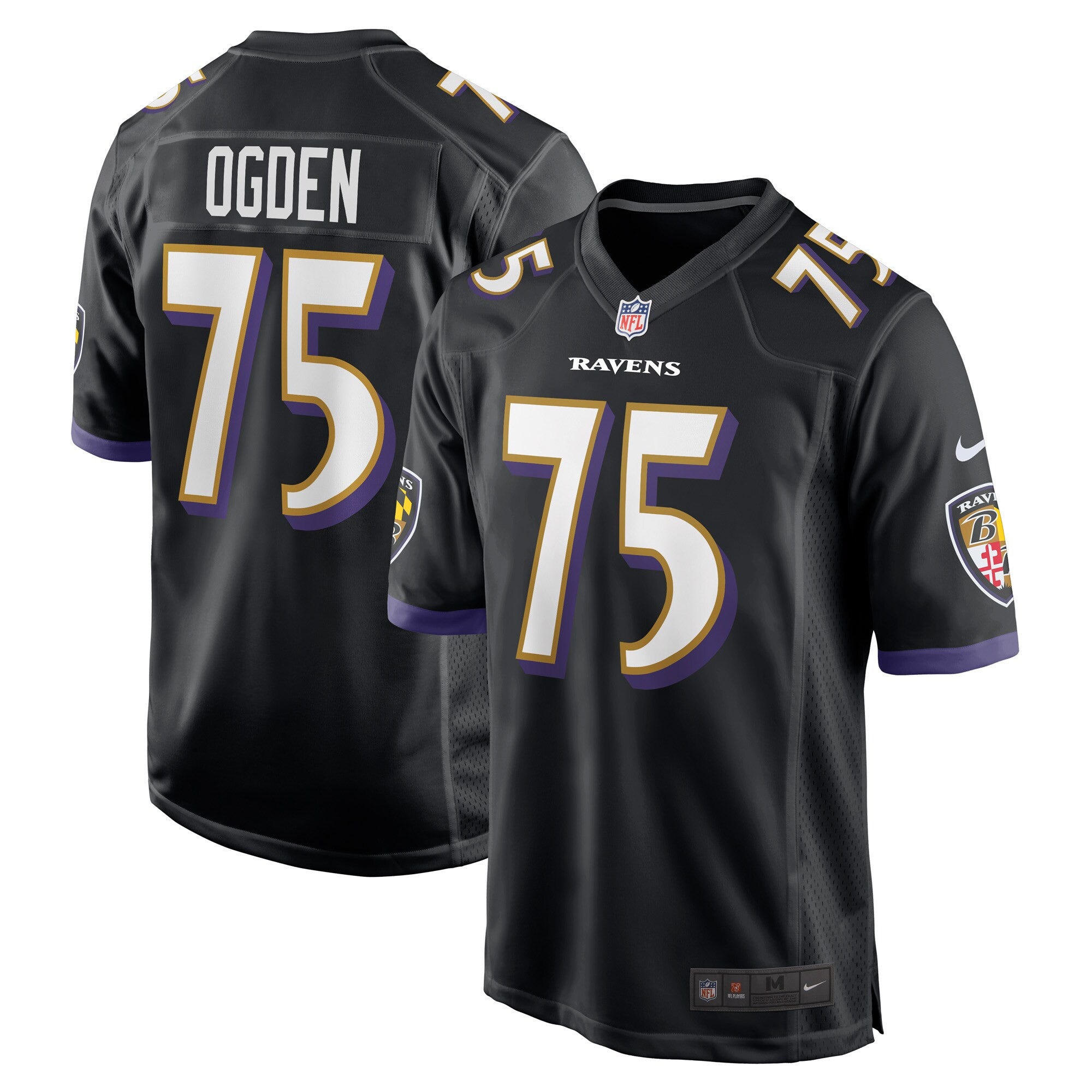 Jonathan Ogden Baltimore Ravens black jersey