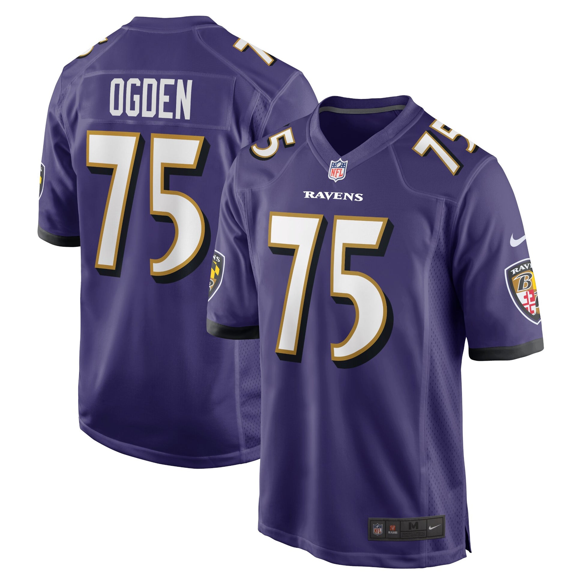 Jonathan Ogden Baltimore Ravens purple jersey