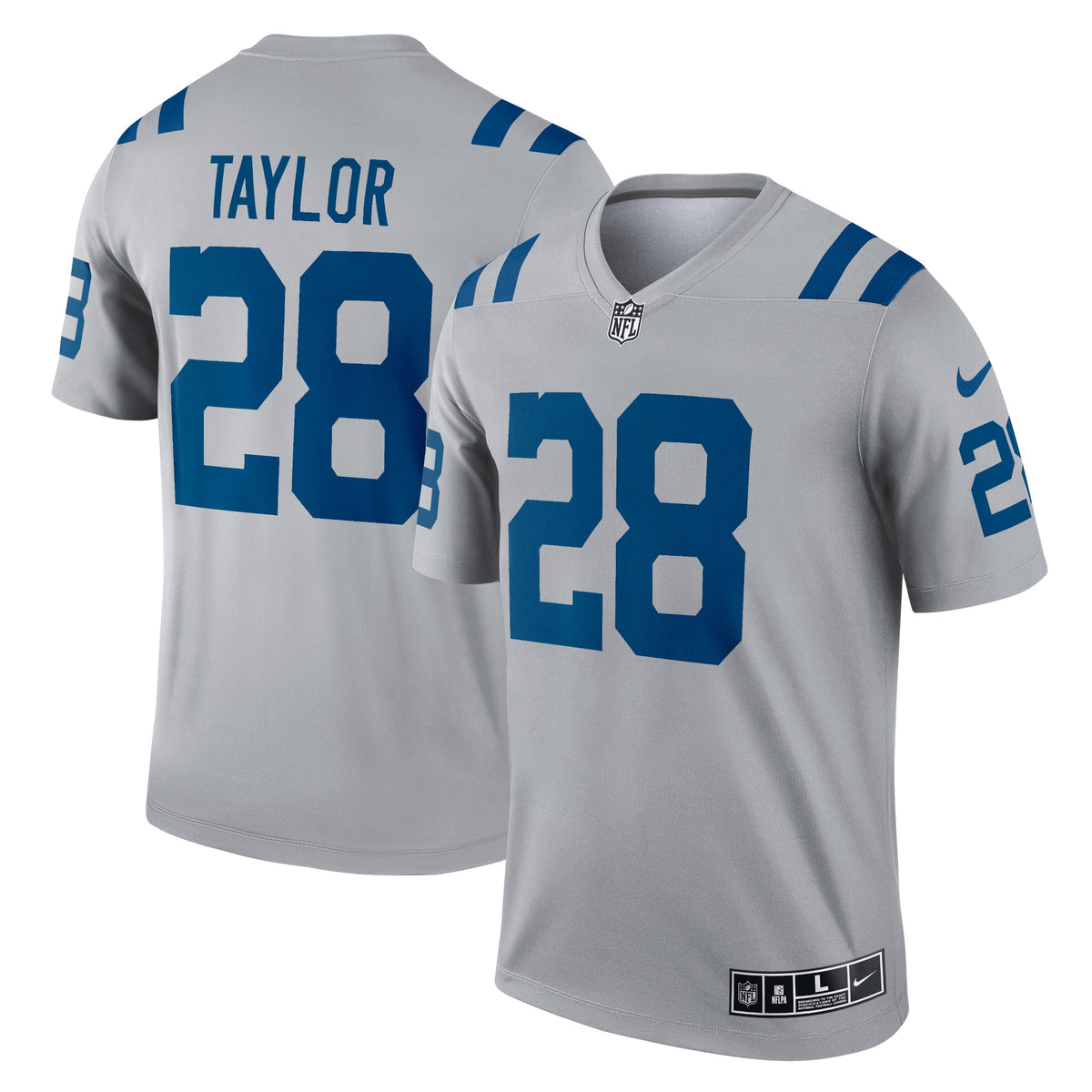 Jonathan Taylor Indianapolis Colts gray Inverted Legend jersey