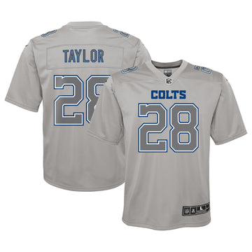 Jonathan Taylor Atmosphere Indianapolis Colts gray jersey