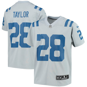 Jonathan Taylor Indianapolis Colts gray jersey