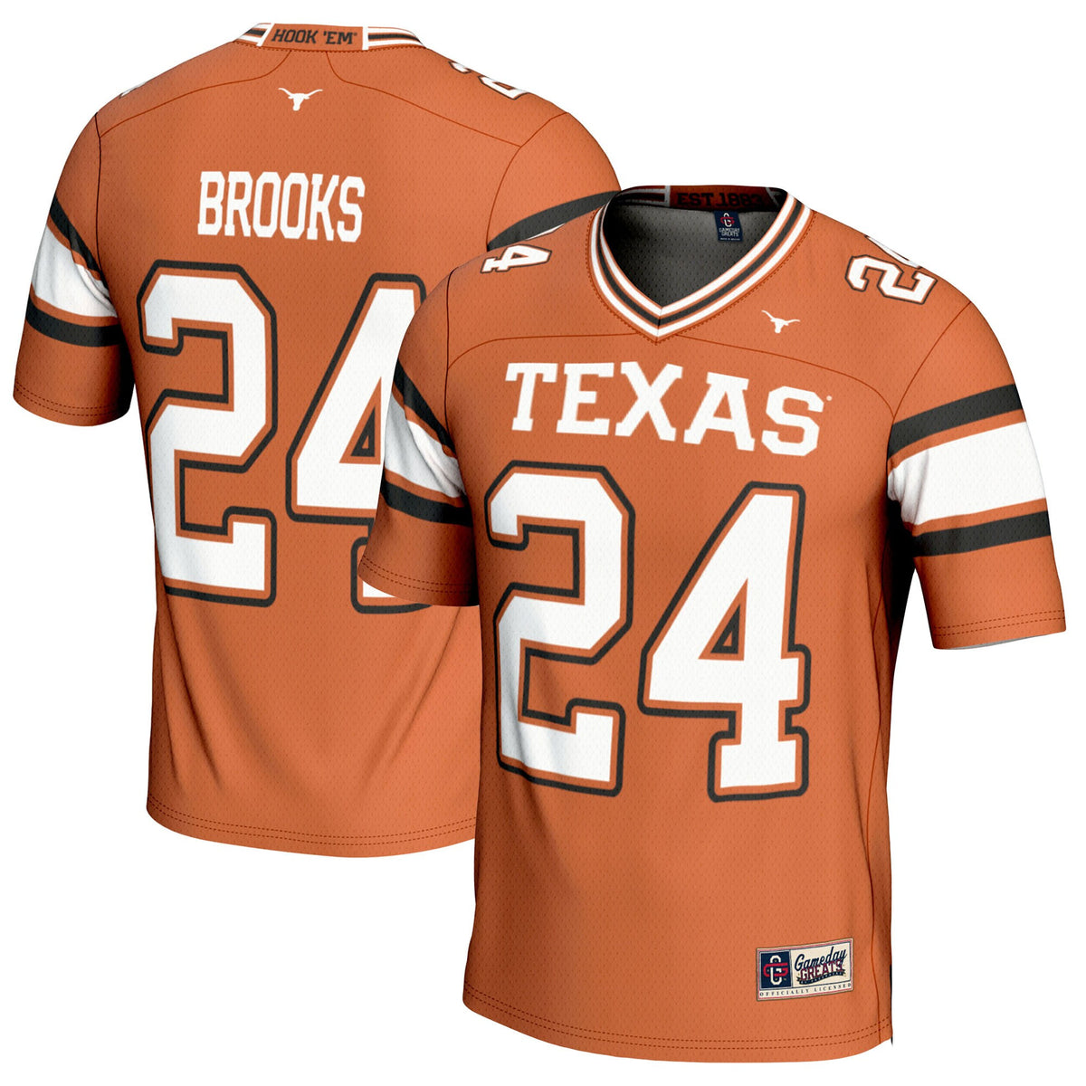 Jonathon Brooks Texas Texas Longhorns orange jersey