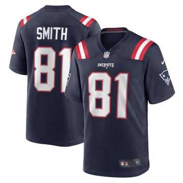 Jonnu Smith New England Patriots navy jersey