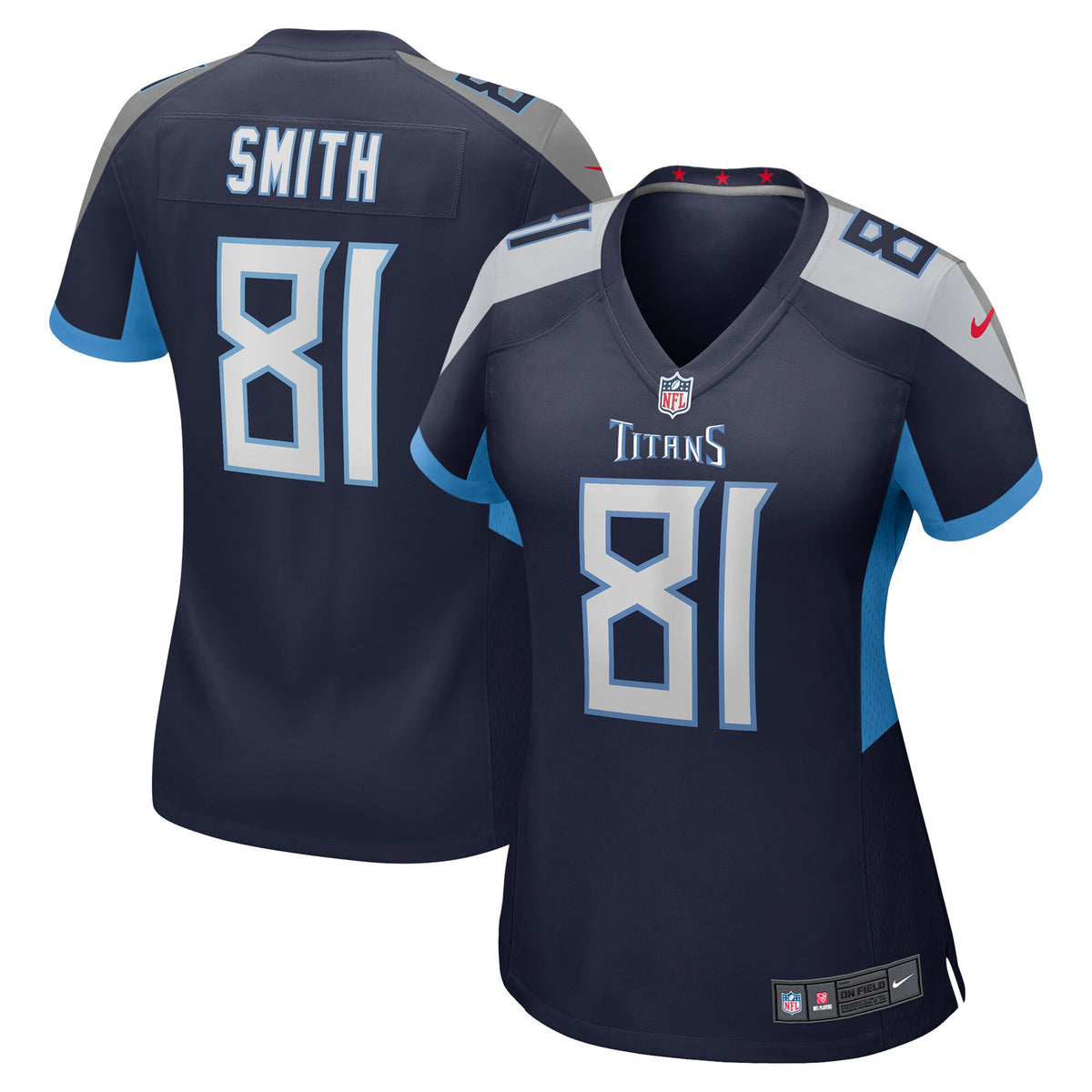 Jonnu Smith Tennessee Titans navy jersey