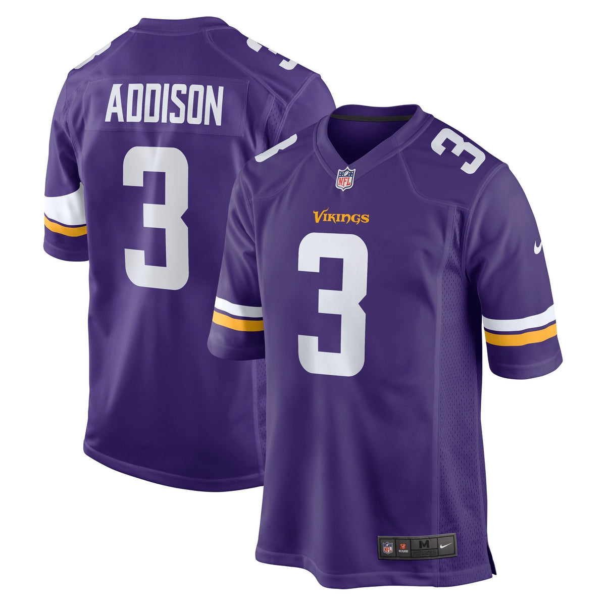 Jordan Addison Minnesota Vikings purple jersey