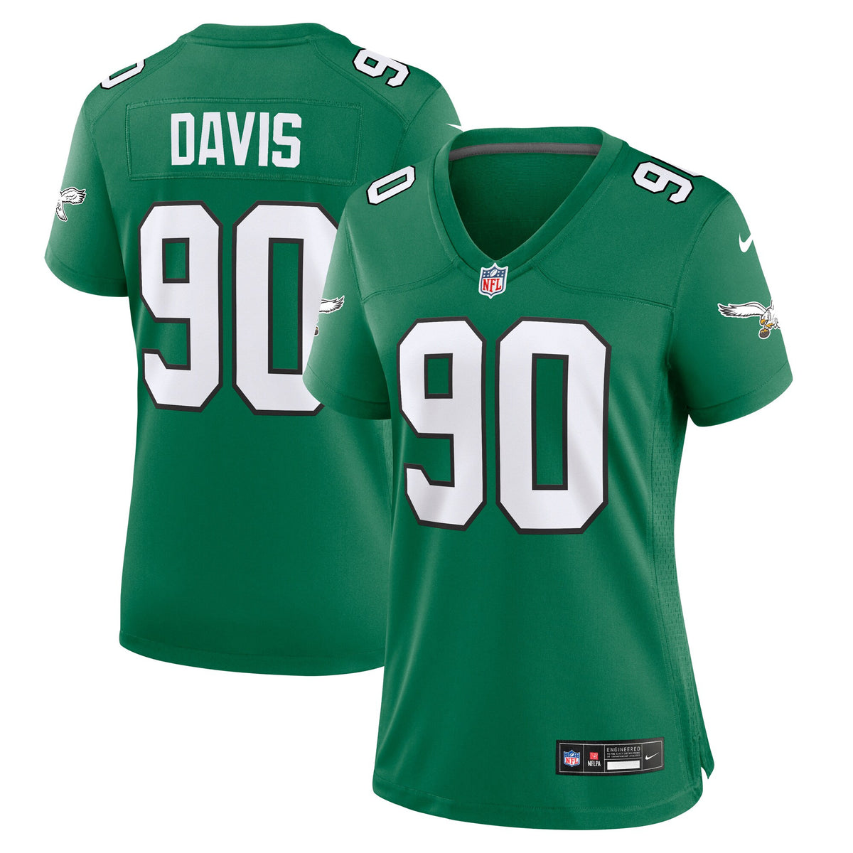 Jordan Davis Philadelphia Eagles green Alternate jersey