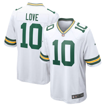 Jordan Love Green Bay Packers white jersey