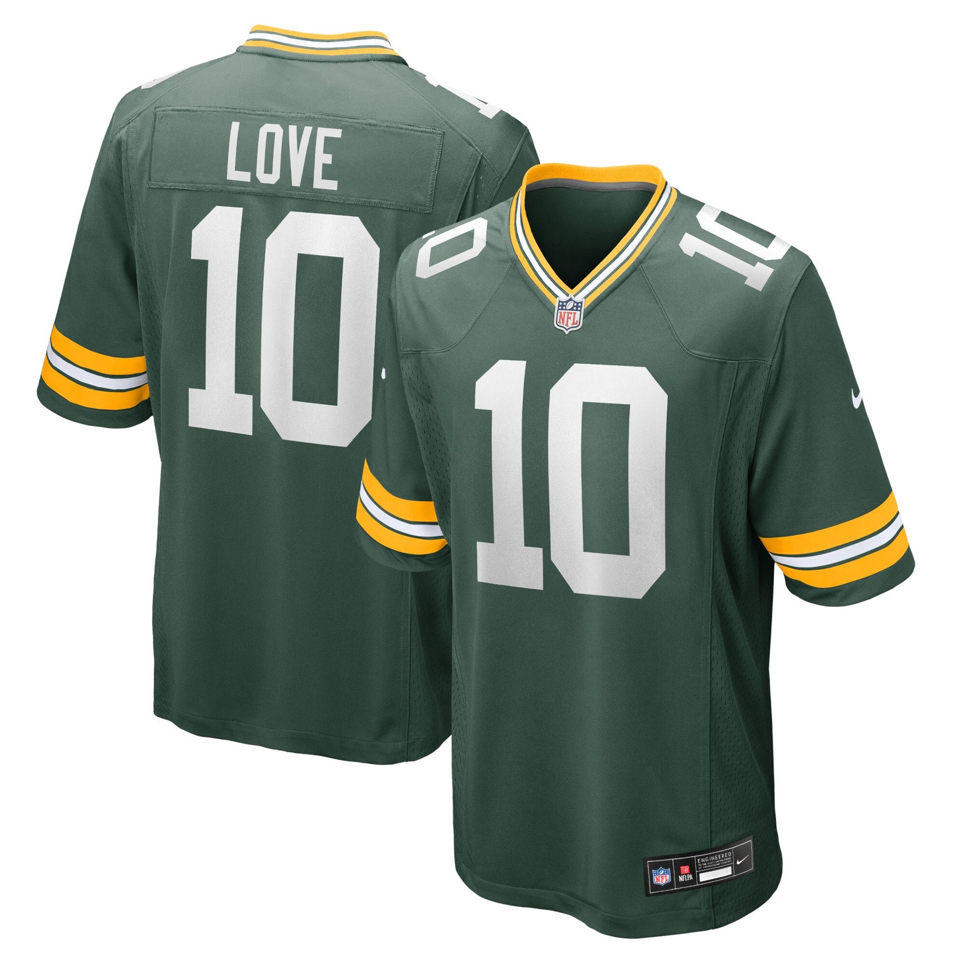 Jordan Love Green Bay Packers green jersey
