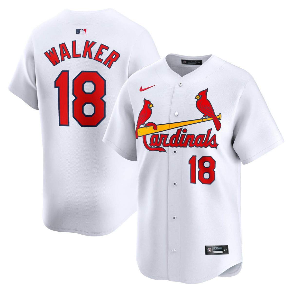 Jordan Walker St. Louis Cardinals white Limited jersey