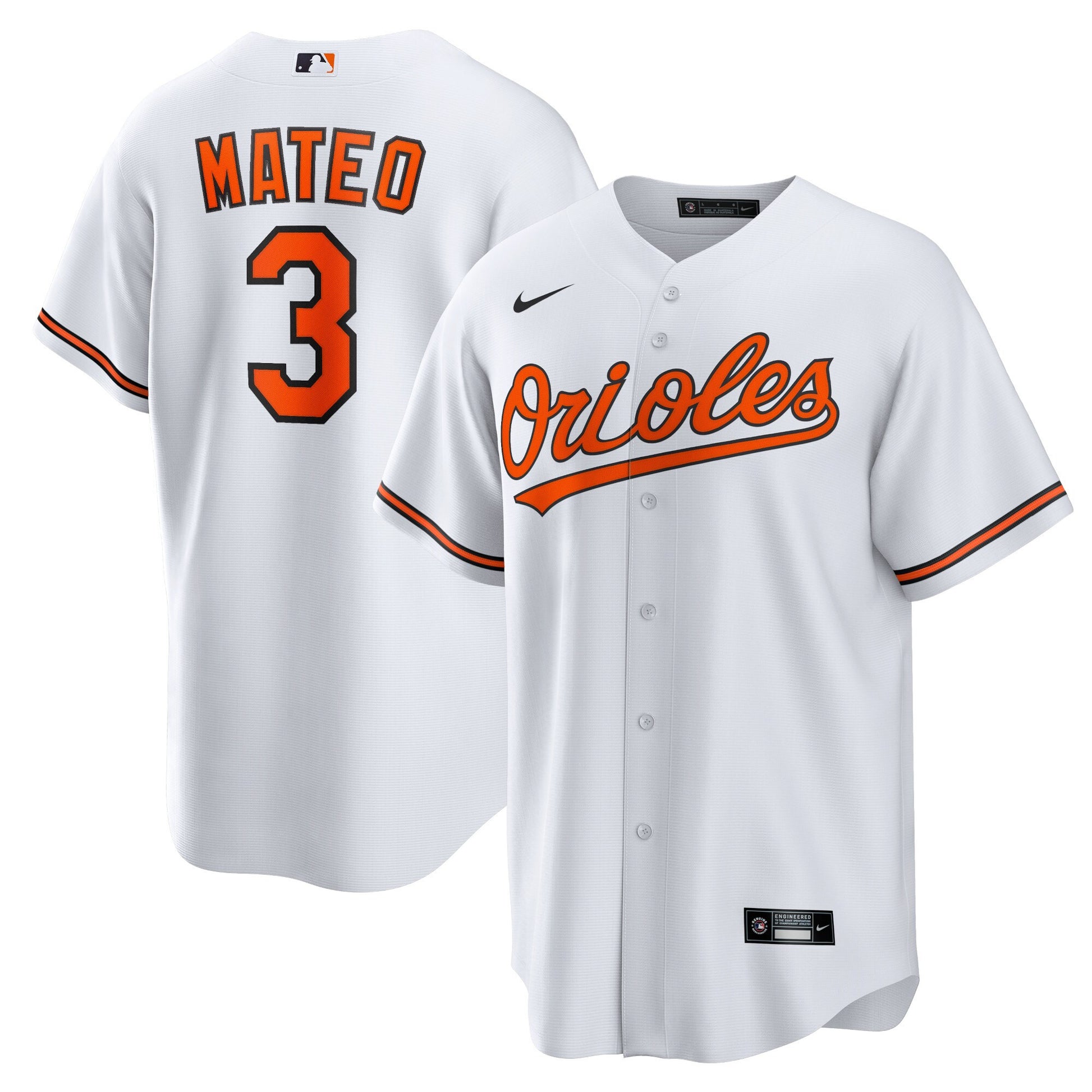 Jorge Mateo Baltimore Orioles white jersey