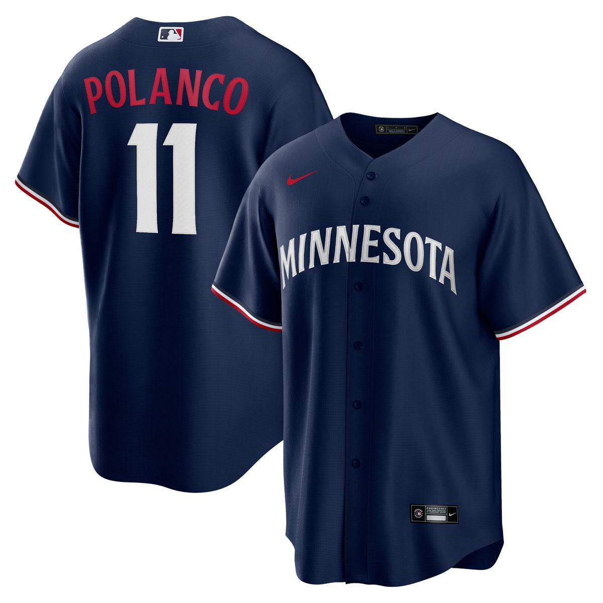 Jorge Polanco Minnesota Twins navy Alternate jersey