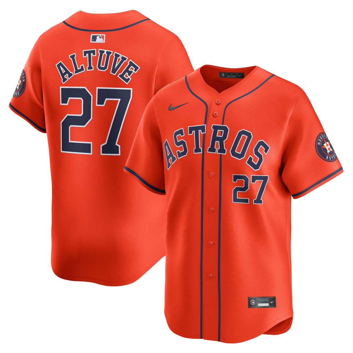 Jose Altuve Houston Astros orange Limited jersey
