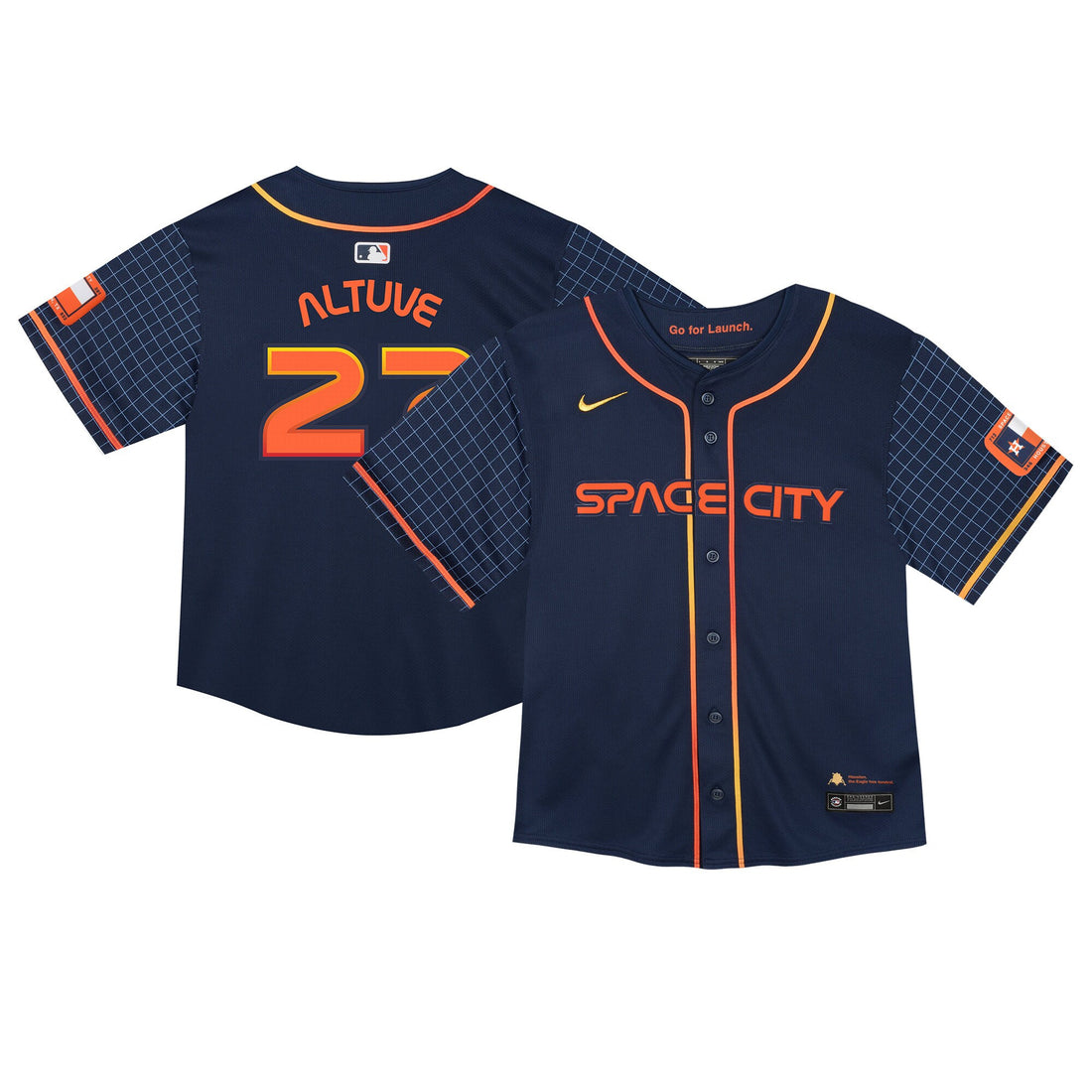 Jose Altuve Houston Astros navy City Connect jersey